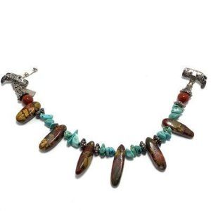 Handmade Bracelet by Surdigirl Designs ~ Jasper, Turquoise